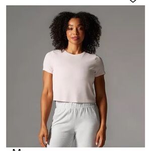 Tavi ribbed cropped tee